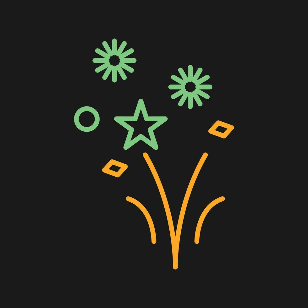 vuurwerk vector pictogram