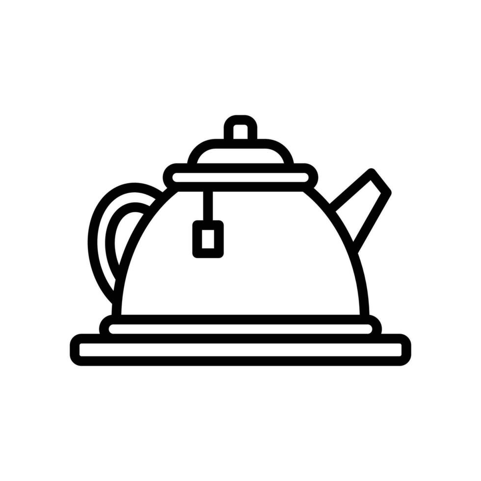 thee pot icoon vector ontwerp sjabloon gemakkelijk en modern