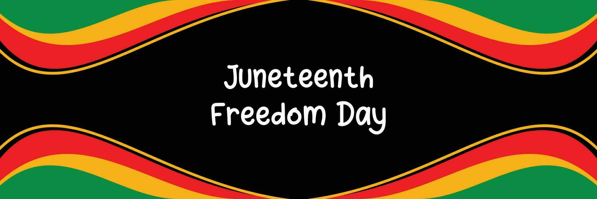 juneteenth thema golvend abstract achtergrond, vrijheid dag, jaar- vakantie. vector ontwerp voor spandoeken, groet kaarten, affiches.