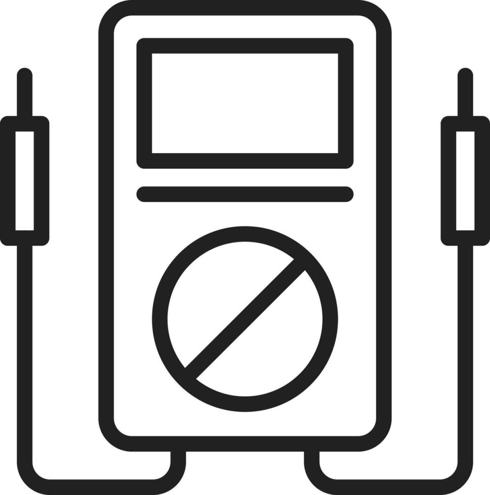 voltmeter icoon vector afbeelding.