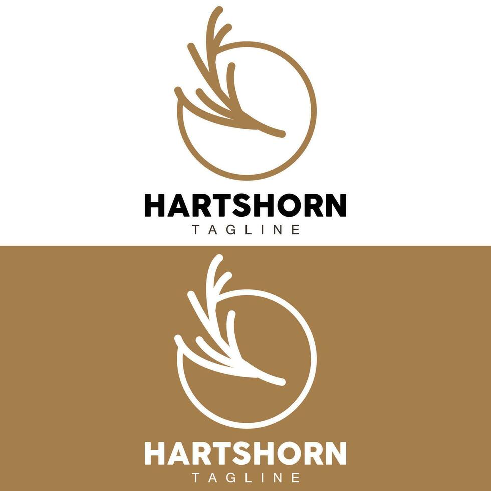 hert toeter logo, dier vector, minimalistische gemakkelijk ontwerp, illustratie symbool icoon vector