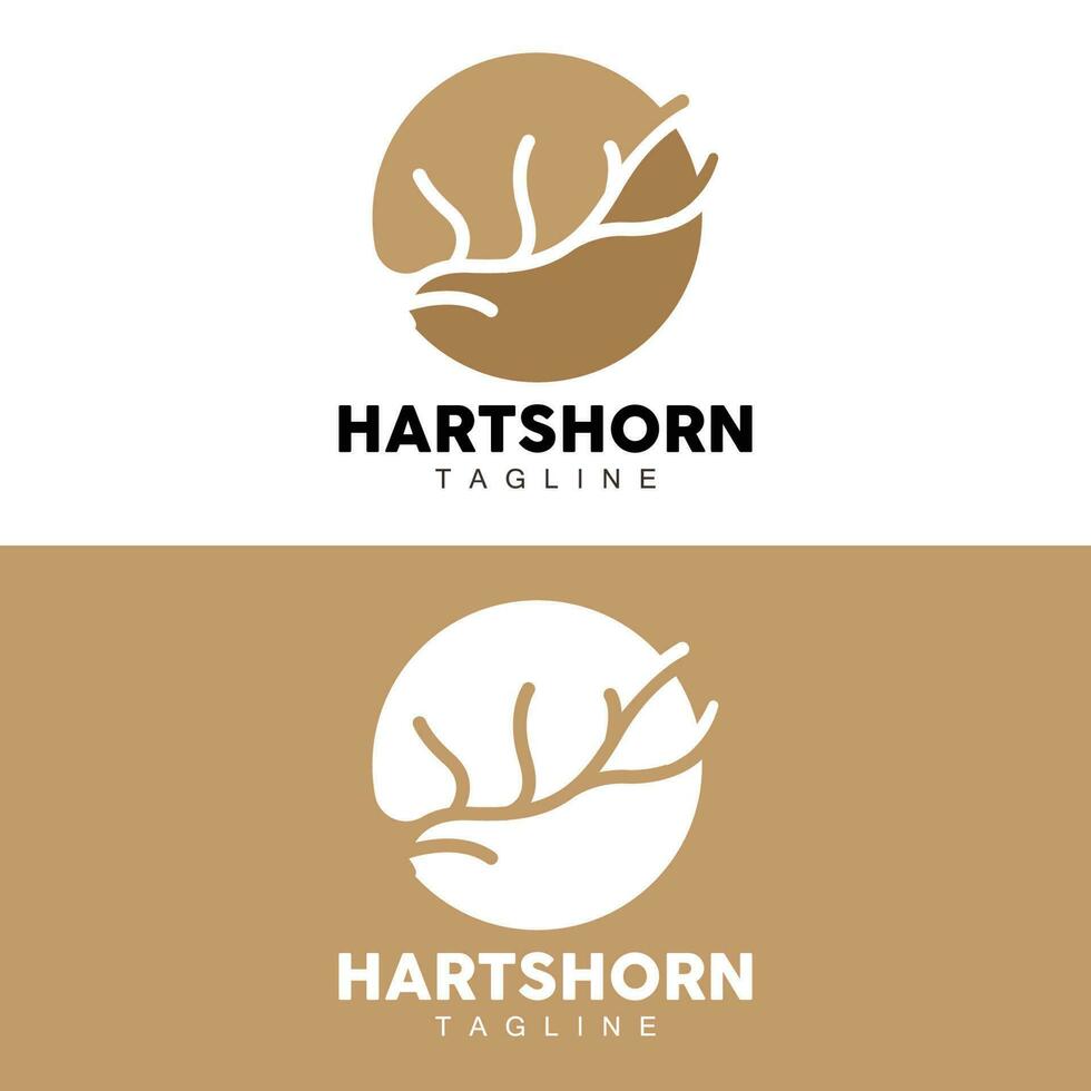 hert toeter logo, dier vector, minimalistische gemakkelijk ontwerp, illustratie symbool icoon vector