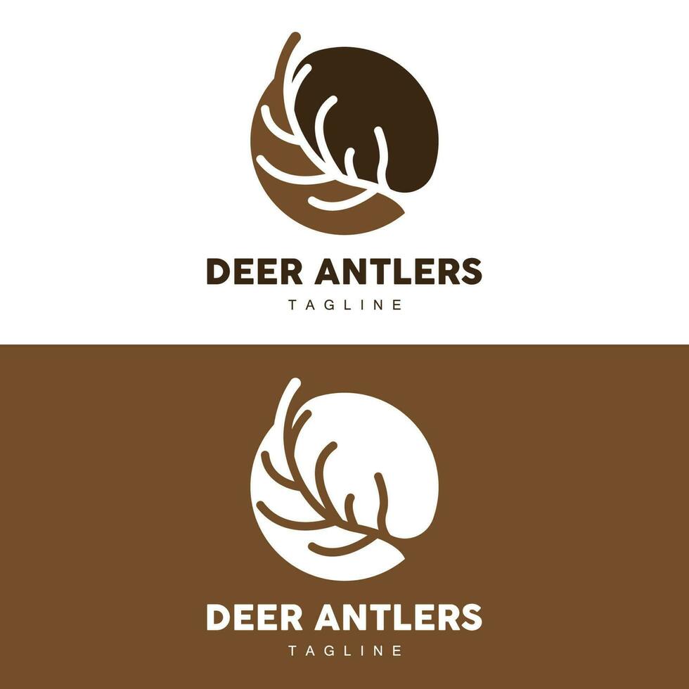 hert toeter logo, dier vector, minimalistische gemakkelijk ontwerp, illustratie symbool icoon vector