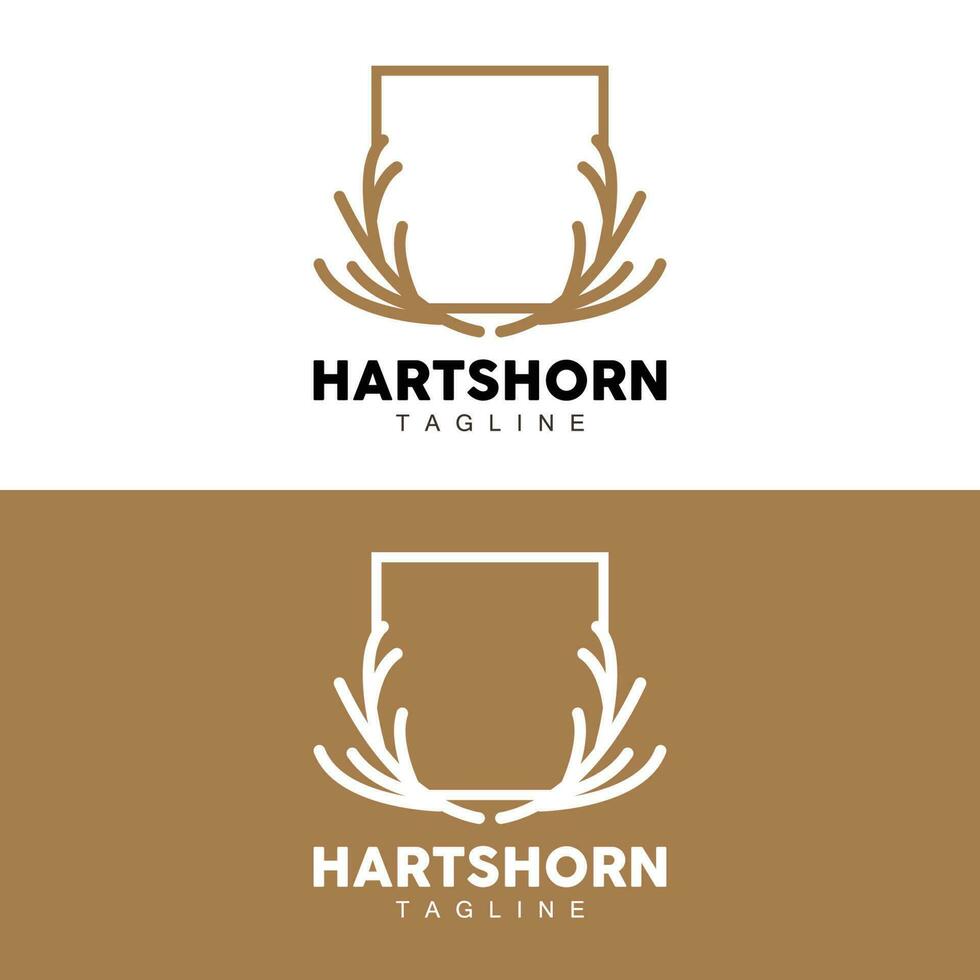 hert toeter logo, dier vector, minimalistische gemakkelijk ontwerp, illustratie symbool icoon vector