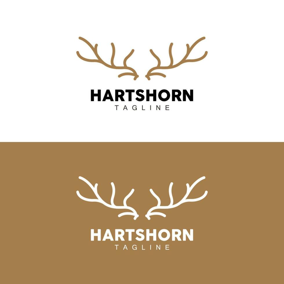 hert toeter logo, dier vector, minimalistische gemakkelijk ontwerp, illustratie symbool icoon vector