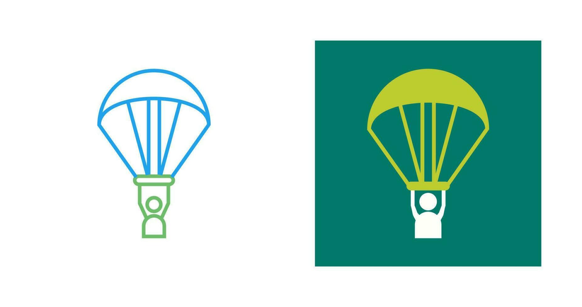 paragliding vector icon