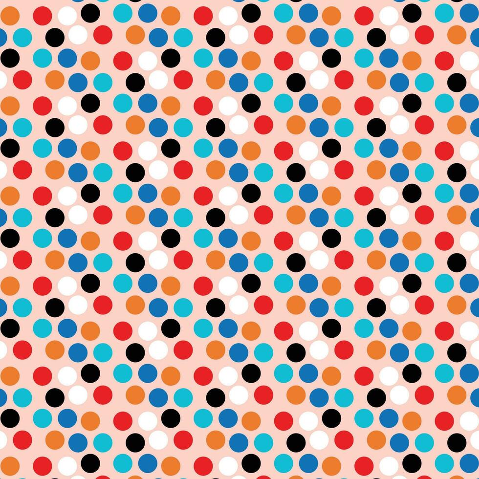 abstract meetkundig kleur polka punt patroon kunst. vector