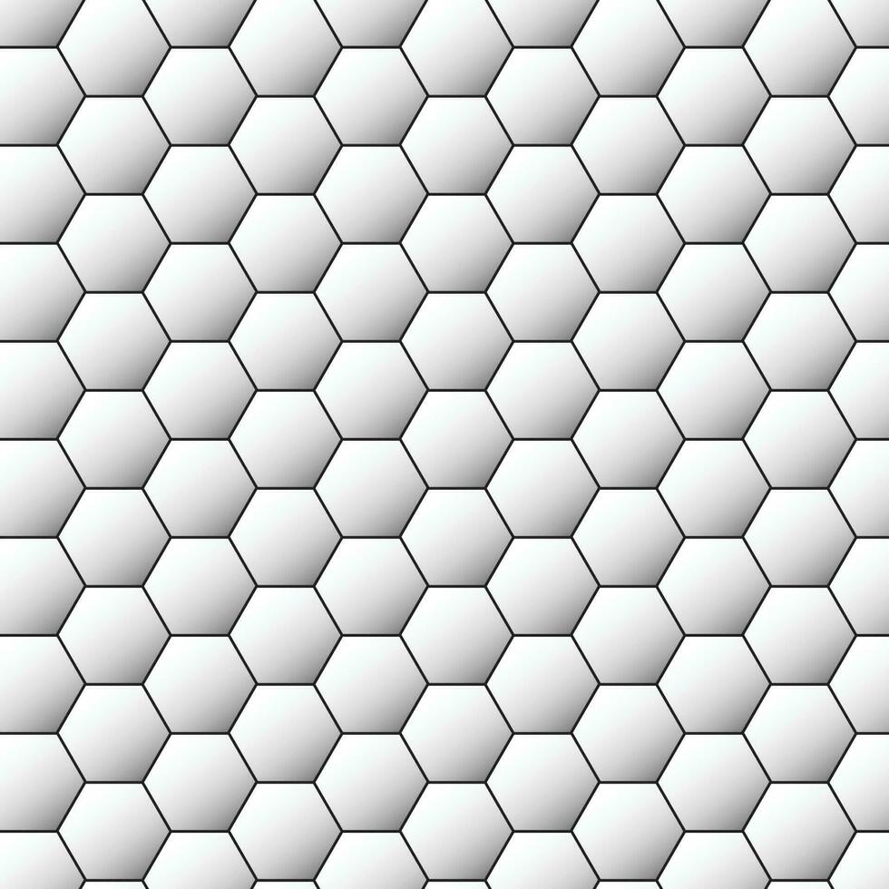 abstract gemakkelijk meetkundig naadloos wit helling zeshoek patroon. vector