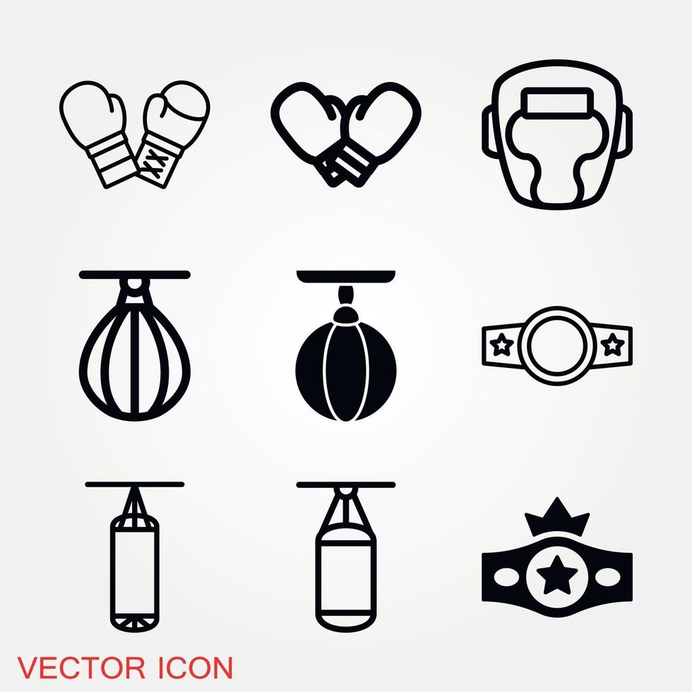 boksen pictogram vector