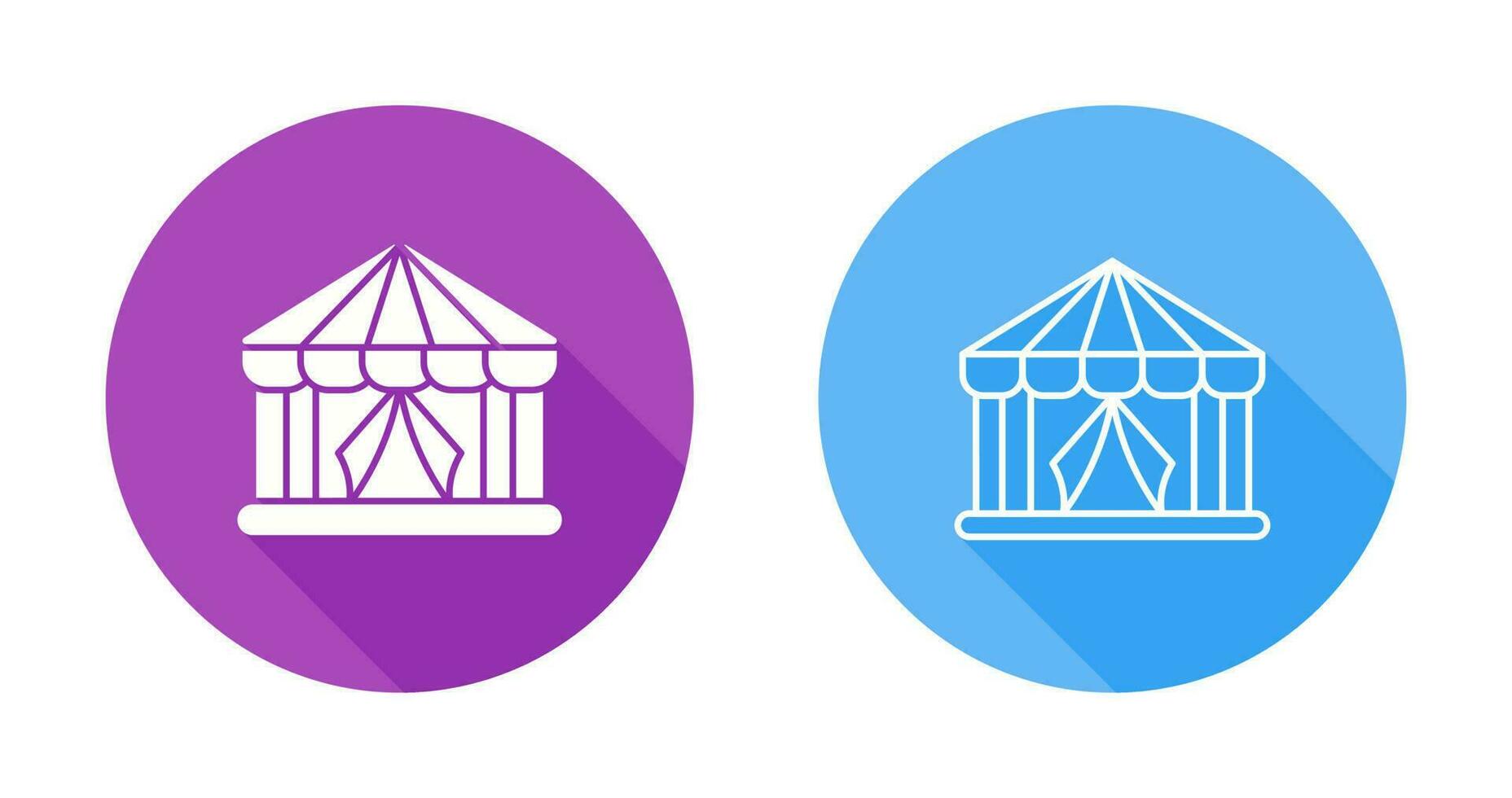 circus tent vector icoon