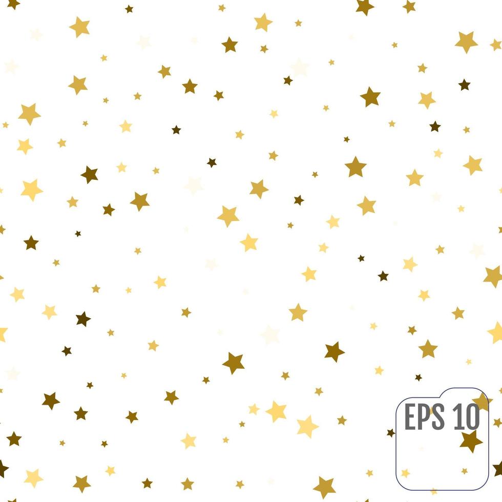 naadloze patroon met gouden sterren vector