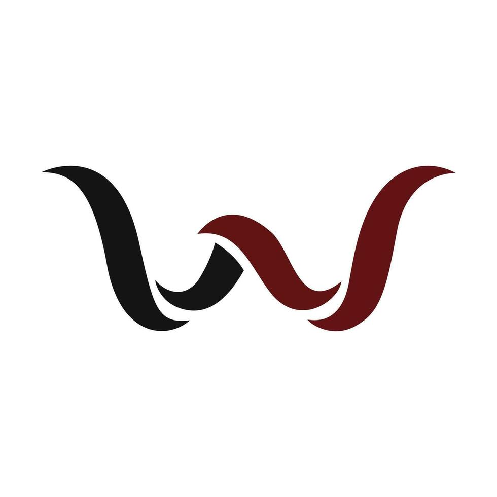 letter w logo vector