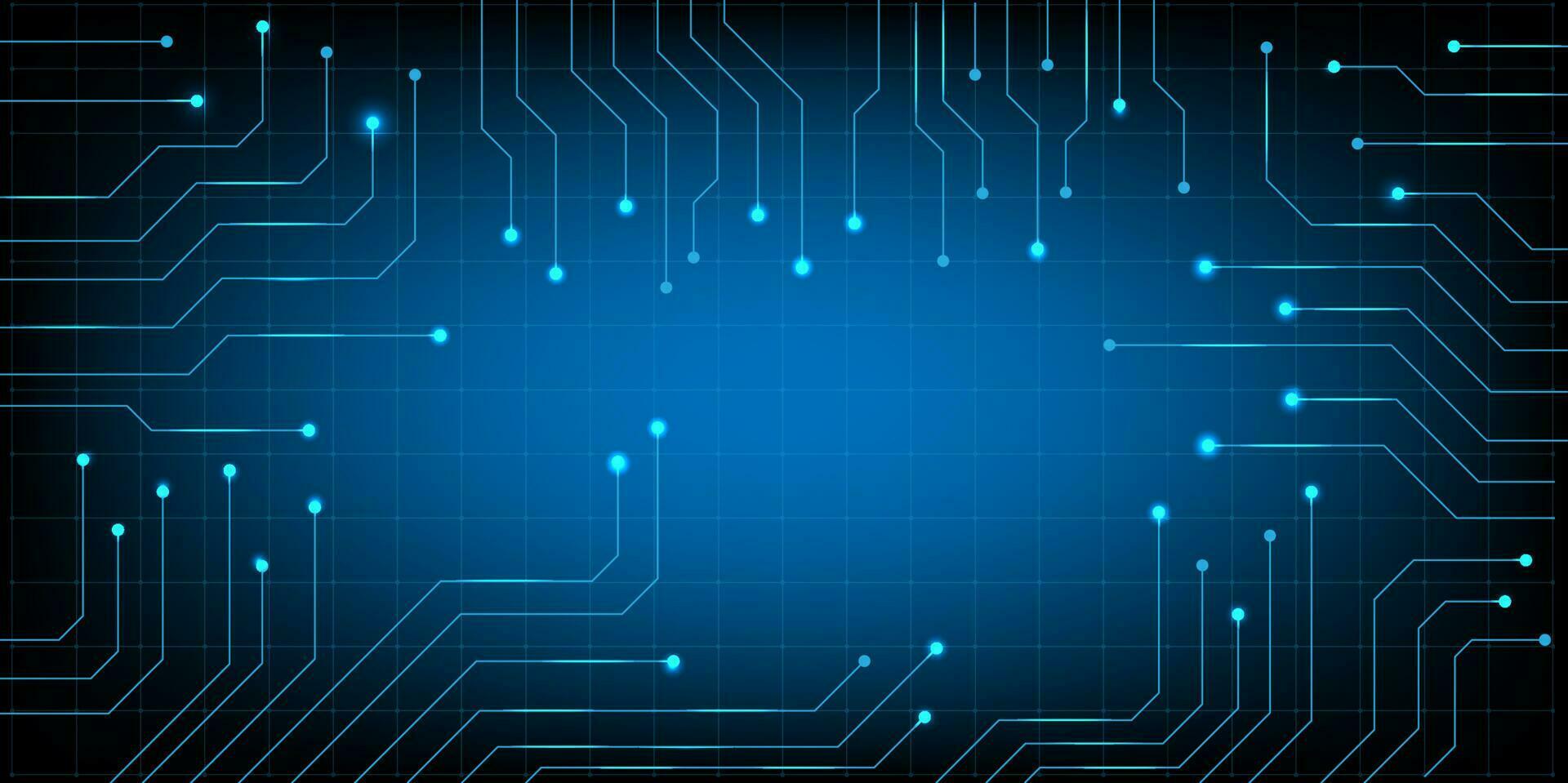 hud zeshoek en cirkel computer spaander elektronisch stroomkring bord vector voor technologie en financiën concept en onderwijs voor toekomst