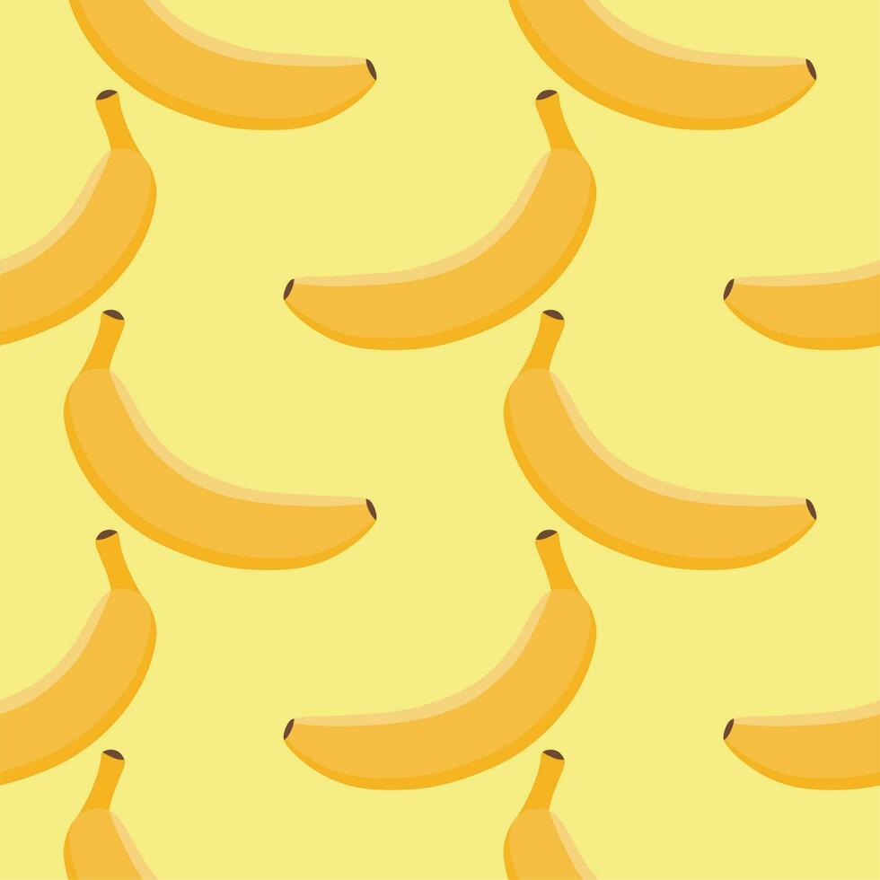 exotisch naadloos patroon met geel bananen Aan kleurrijk achtergrond. gekleurde banaan naadloos patroon Aan achtergrond illustratie vector