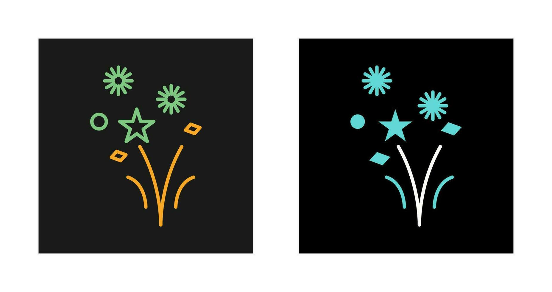 vuurwerk vector pictogram