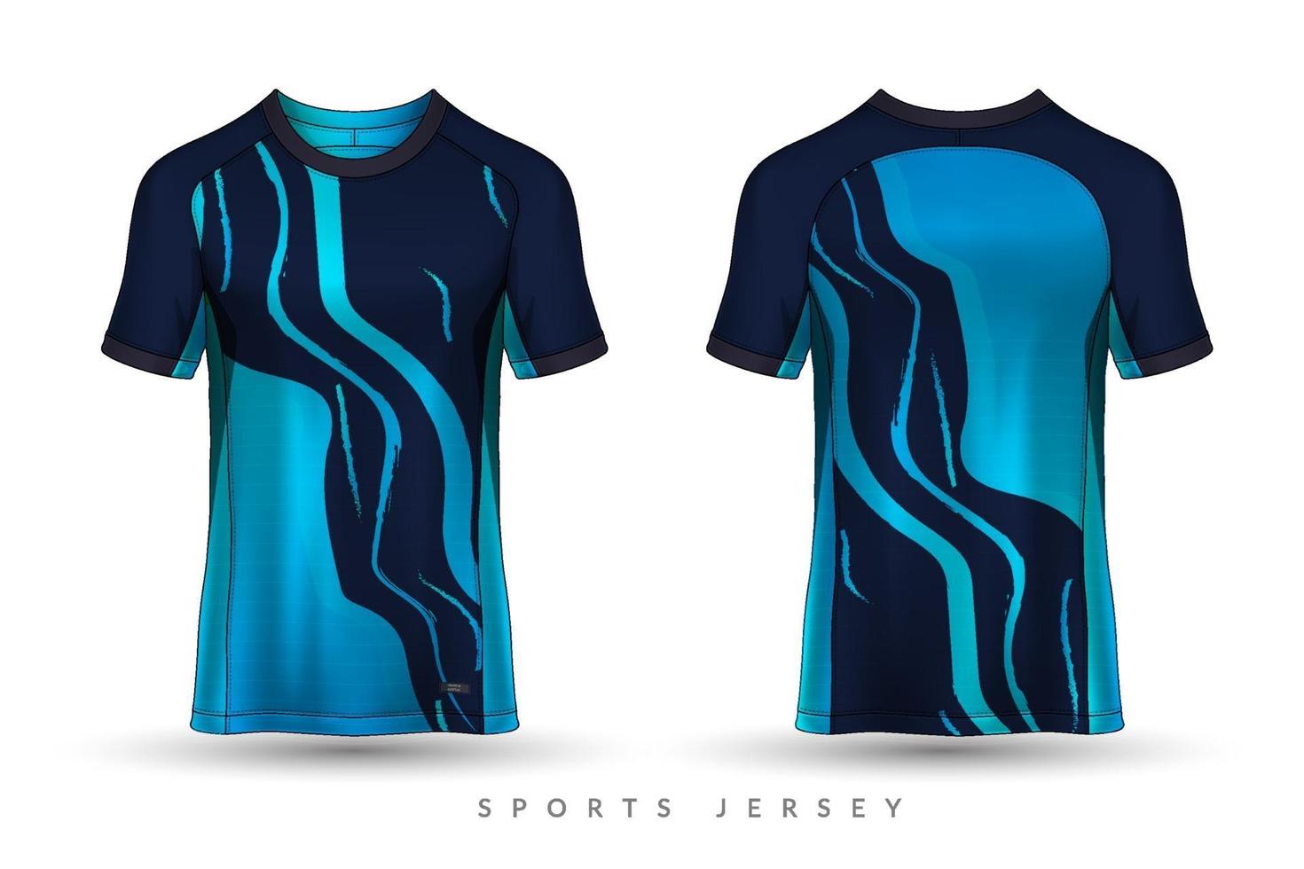 voetbal trui en t-shirt sport mockup sjabloon grafisch ontwerp voor voetbal kit vector