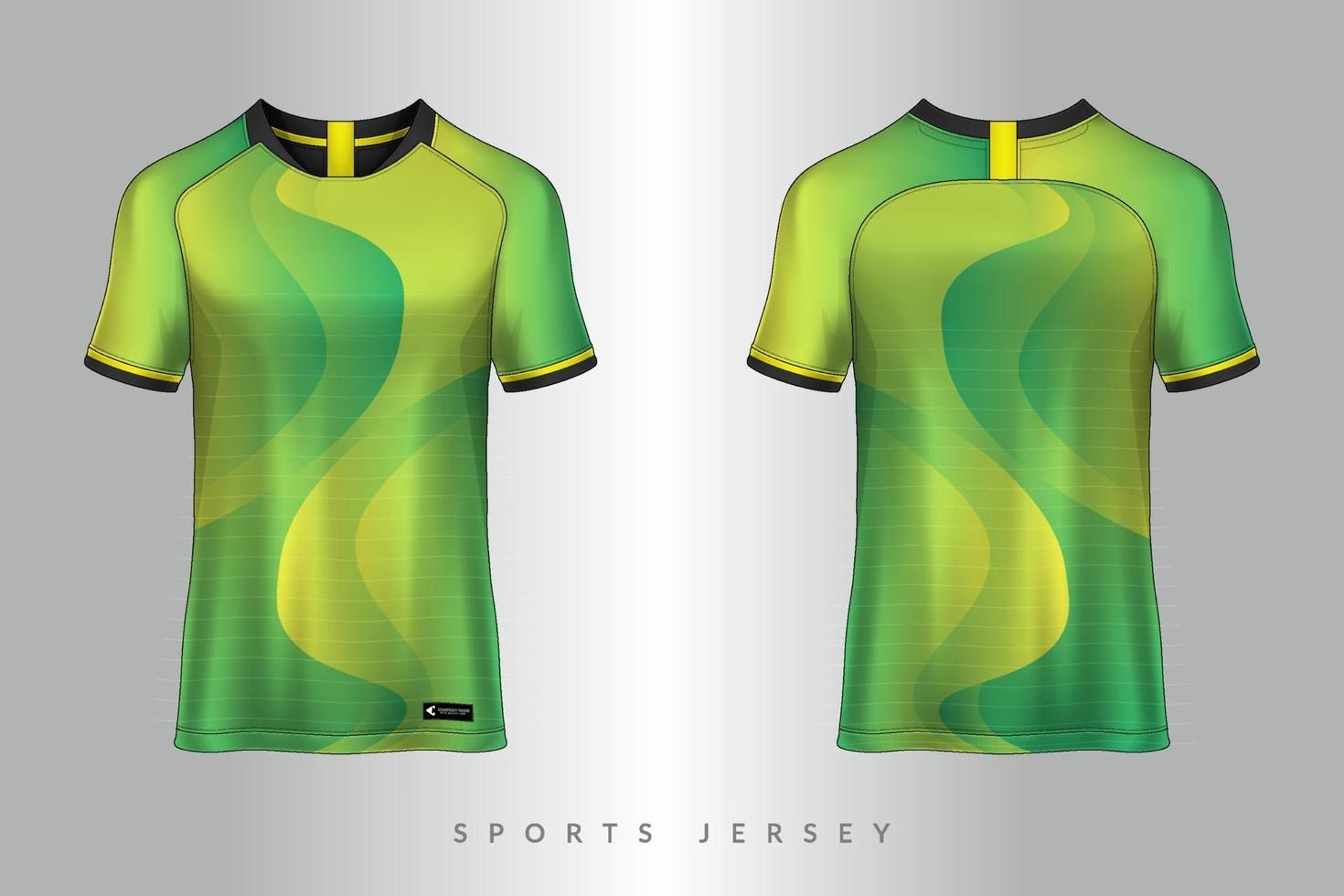 voetbal trui en t-shirt sport mockup sjabloon grafisch ontwerp voor voetbal kit vector