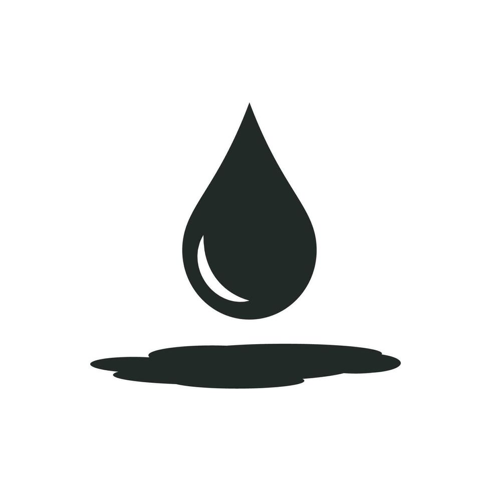 laten vallen water icoon vector ontwerp illustratie