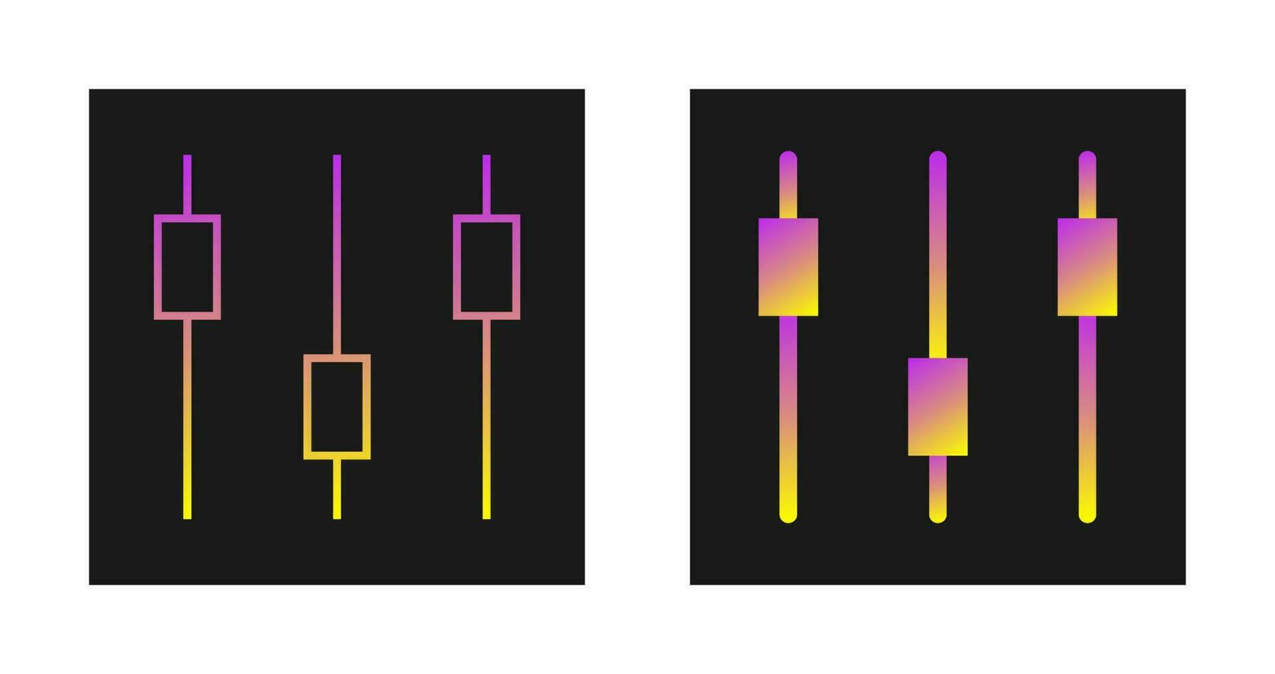 besturingselementen vector pictogram