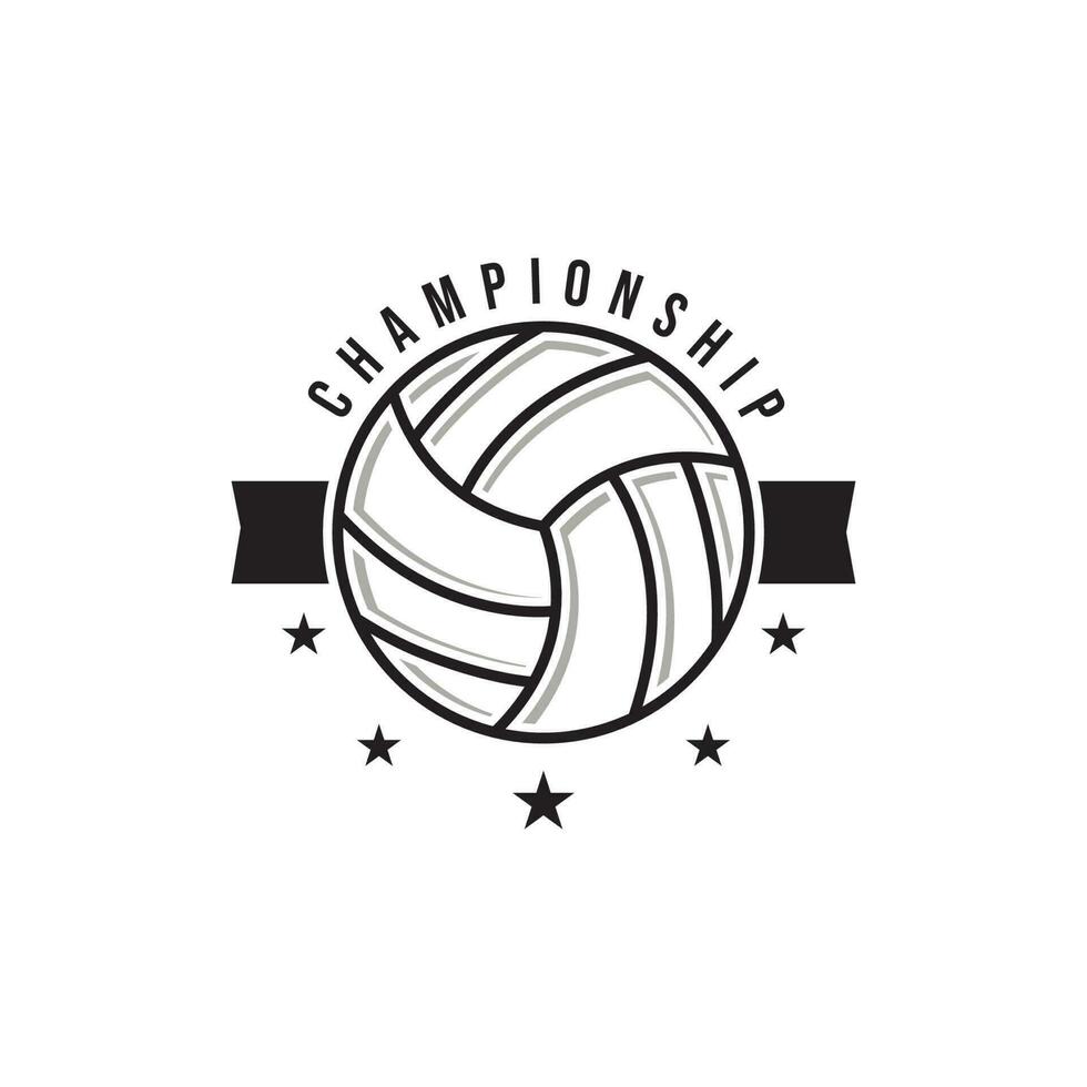 vector volleybal logo sjabloon