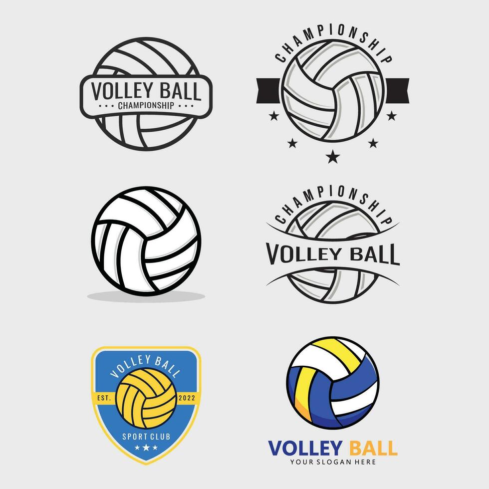 vector volleybal logo sjabloon