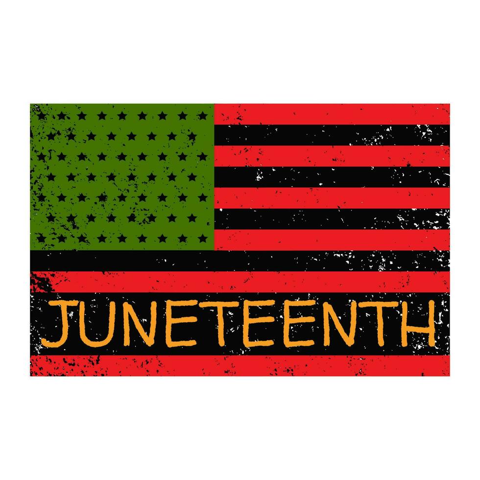 juni, vrijheid dag. pan-afrikaans vlag. Afrikaanse Amerika vlag. Afro-Amerikaans onafhankelijkheid dag, juni 19. vector illustratie Aan wit achtergrond