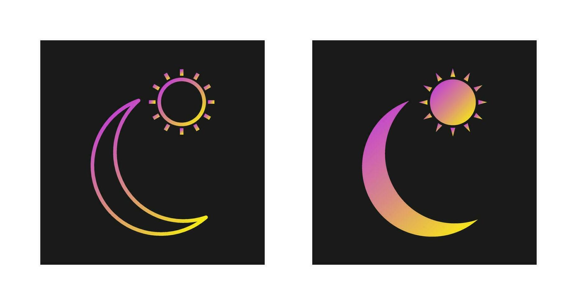 zon en planeten vector icoon