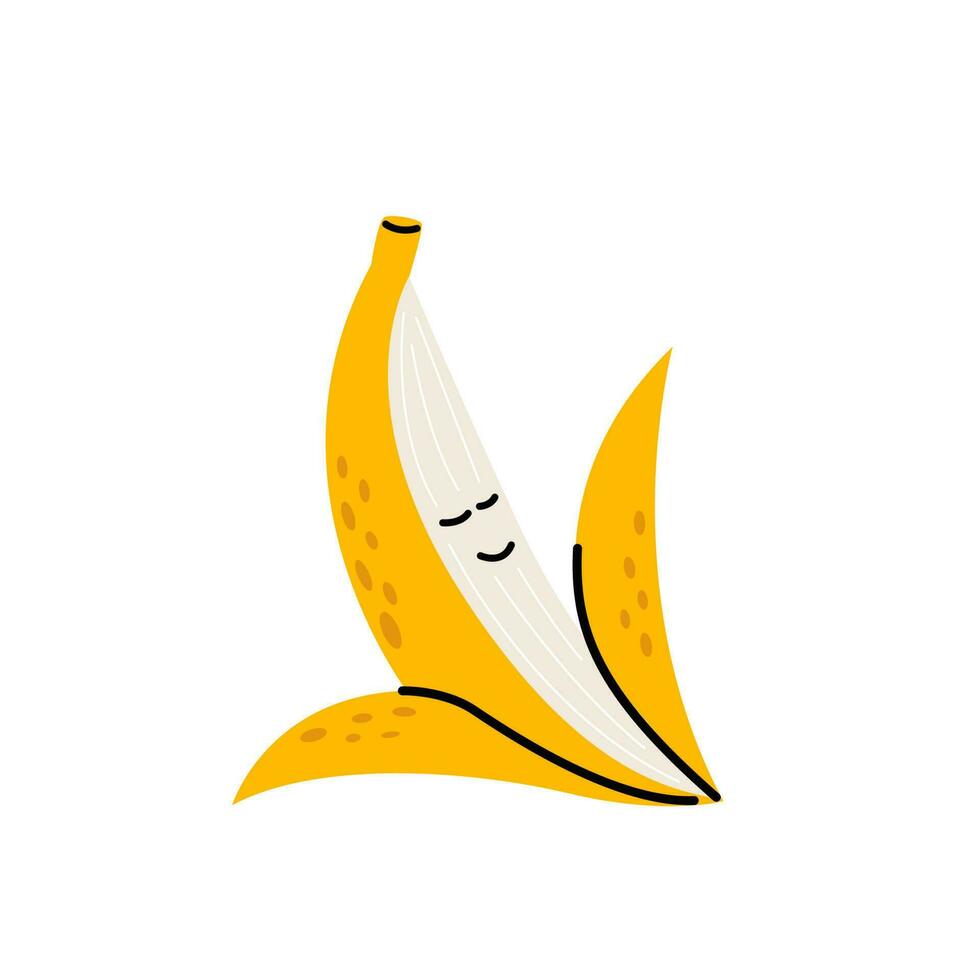 slapen banaan karakter vector