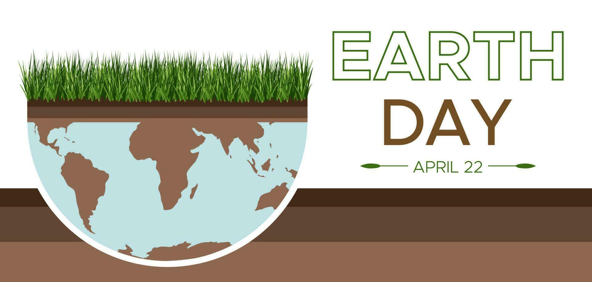 gelukkig aarde dag banier - vector isometrische eco illustratie van een milieu concept naar opslaan de wereld. concept visie Aan de thema van besparing de planeet. geschikt voor groet kaart, sociaal poster.