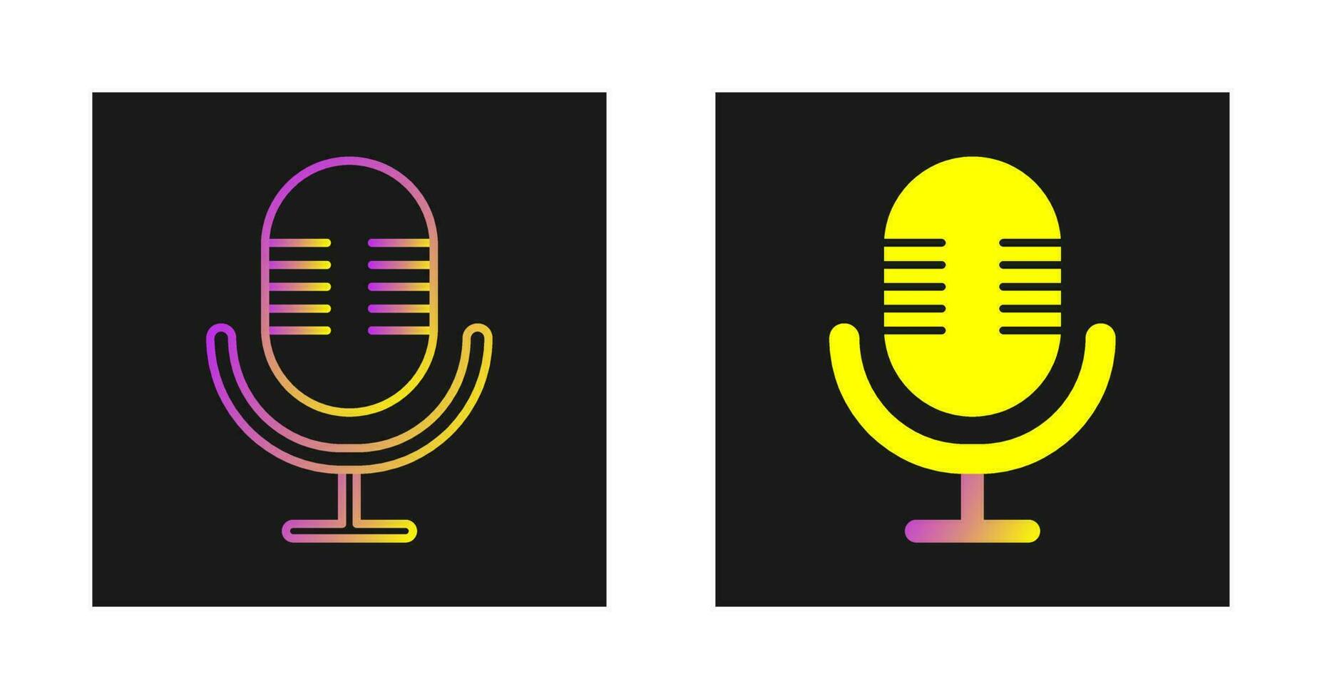 microfoon vector pictogram