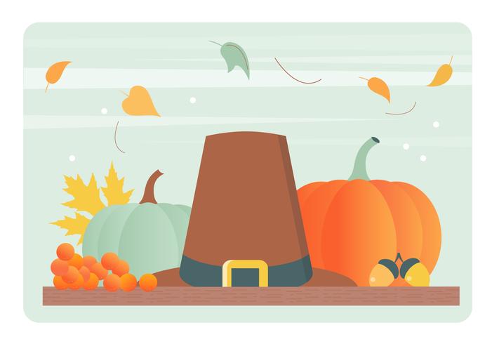 Vector herfst elementen en illustratie