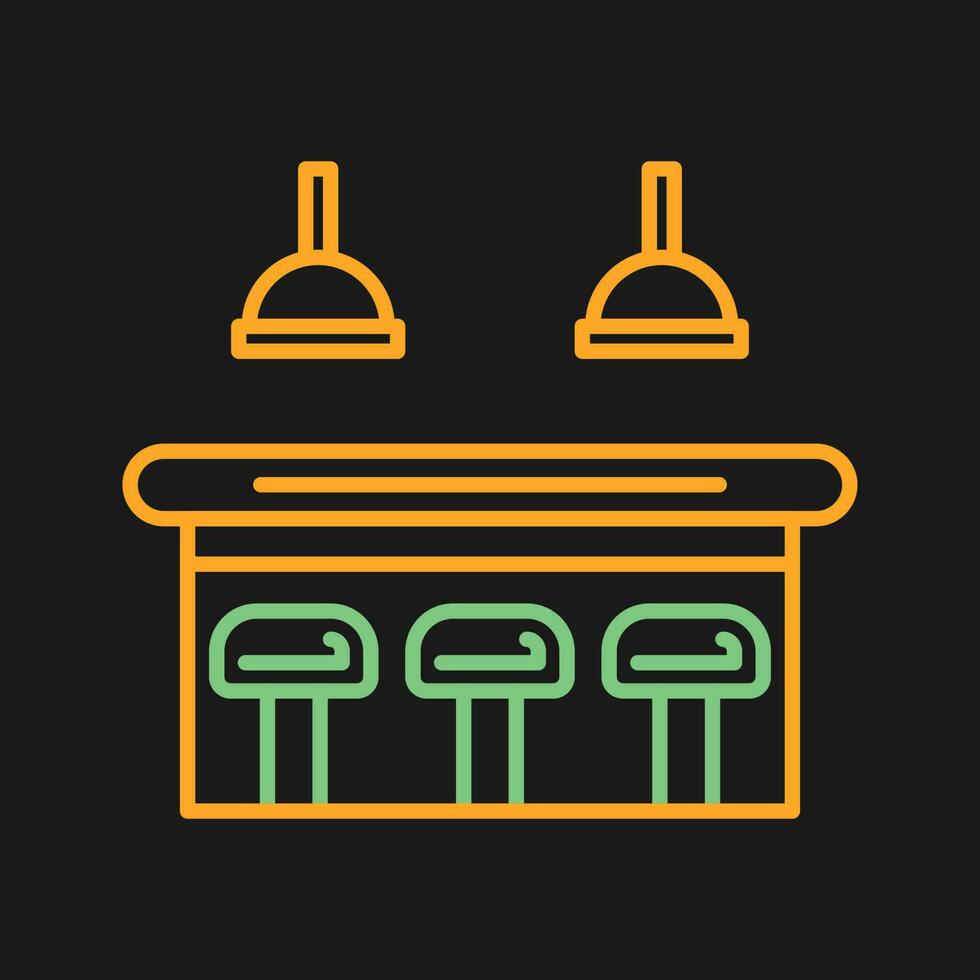 bar teller vector icoon