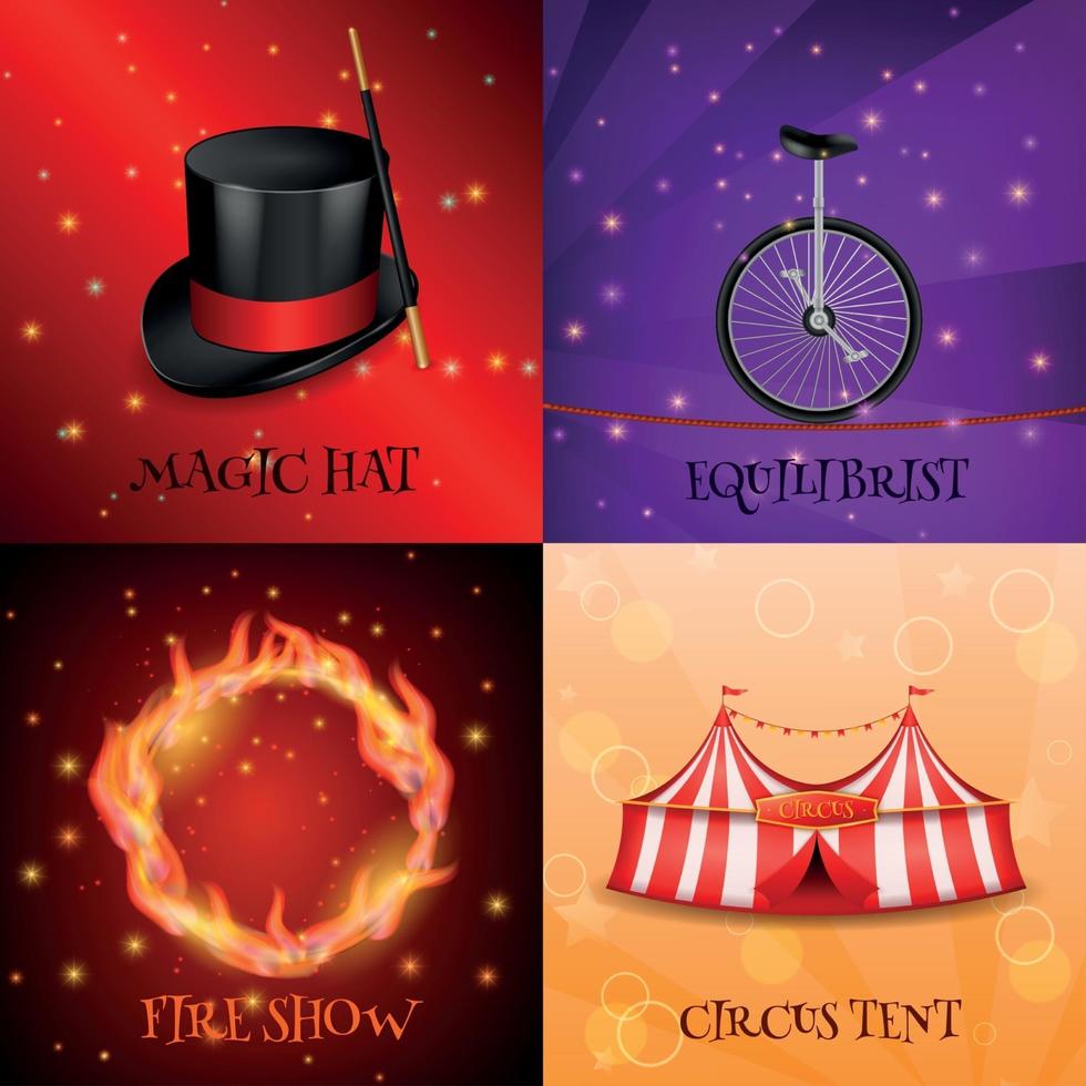 circus realistische ontwerp concept vectorillustratie vector