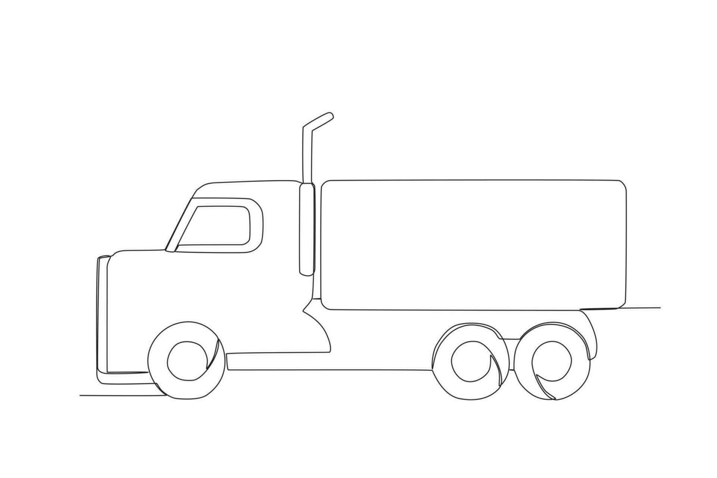 kant visie van een oppakken vrachtauto vector