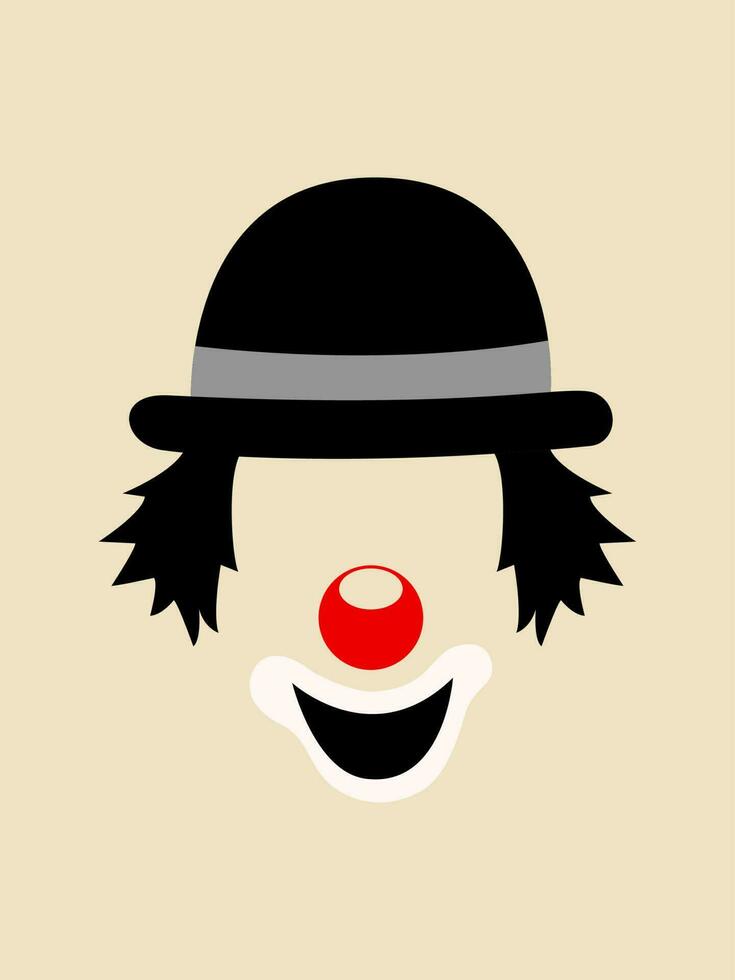 clown gezicht symbool vector