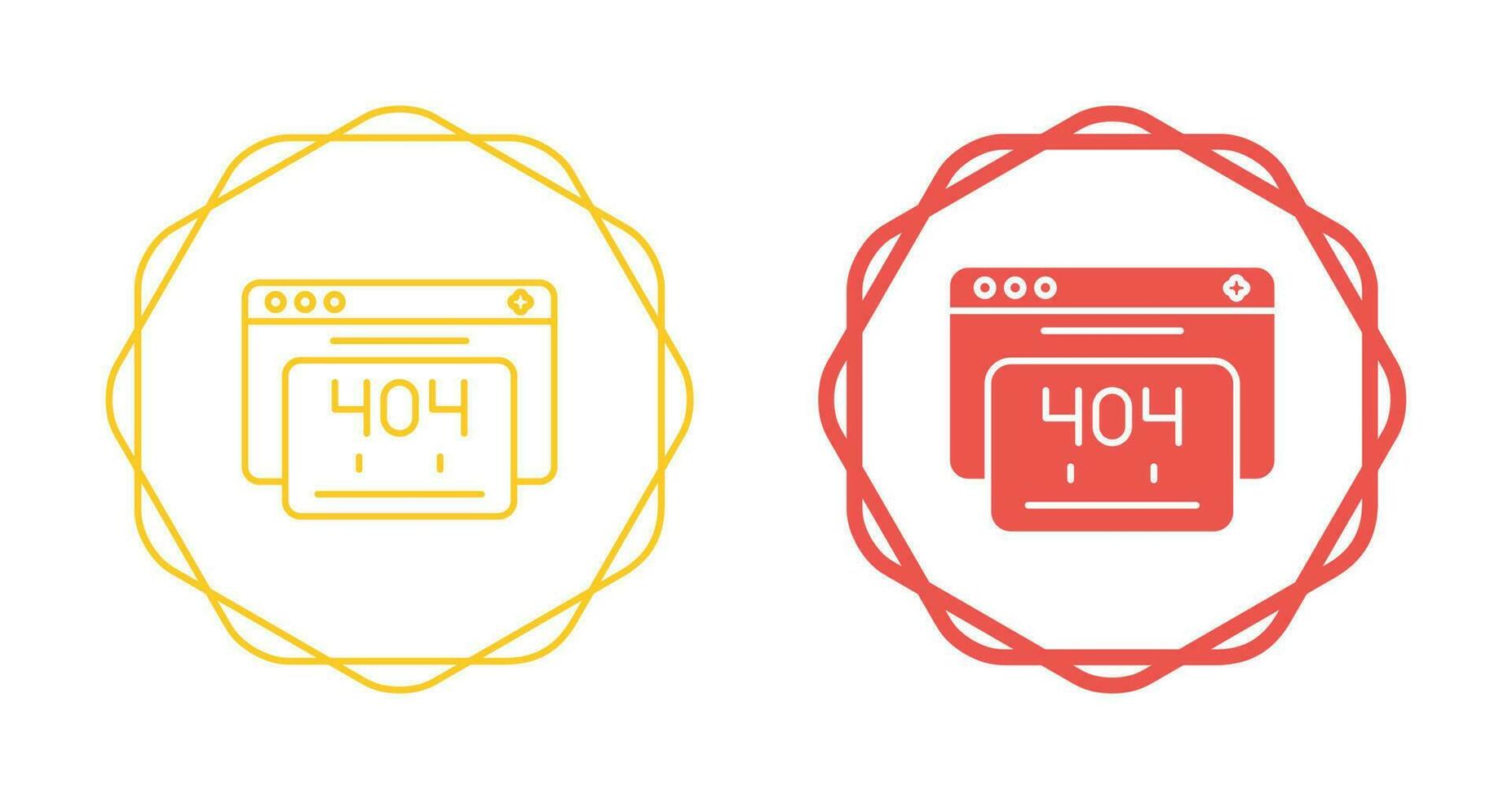 404-fout vectorpictogram vector