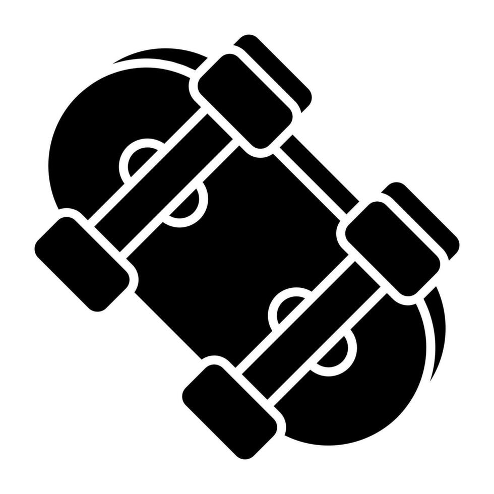 een icoonontwerp van skateboard vector