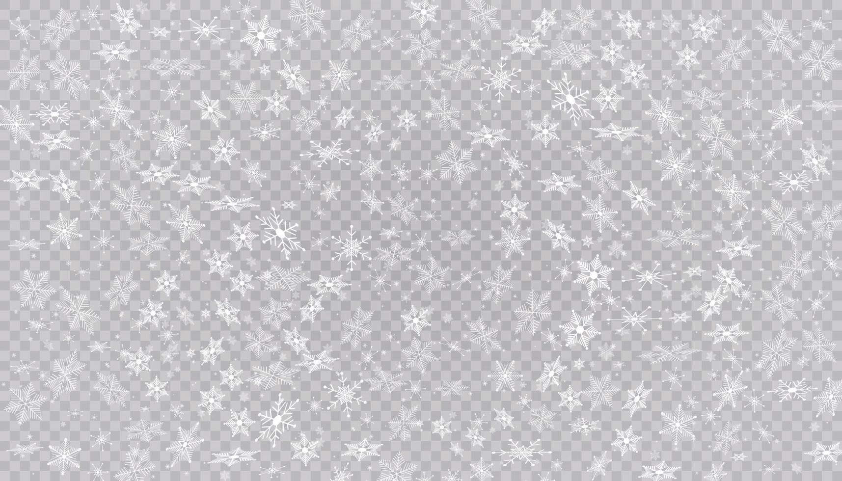 witte sneeuw achtergrond Kerstmissneeuwvlokken vector