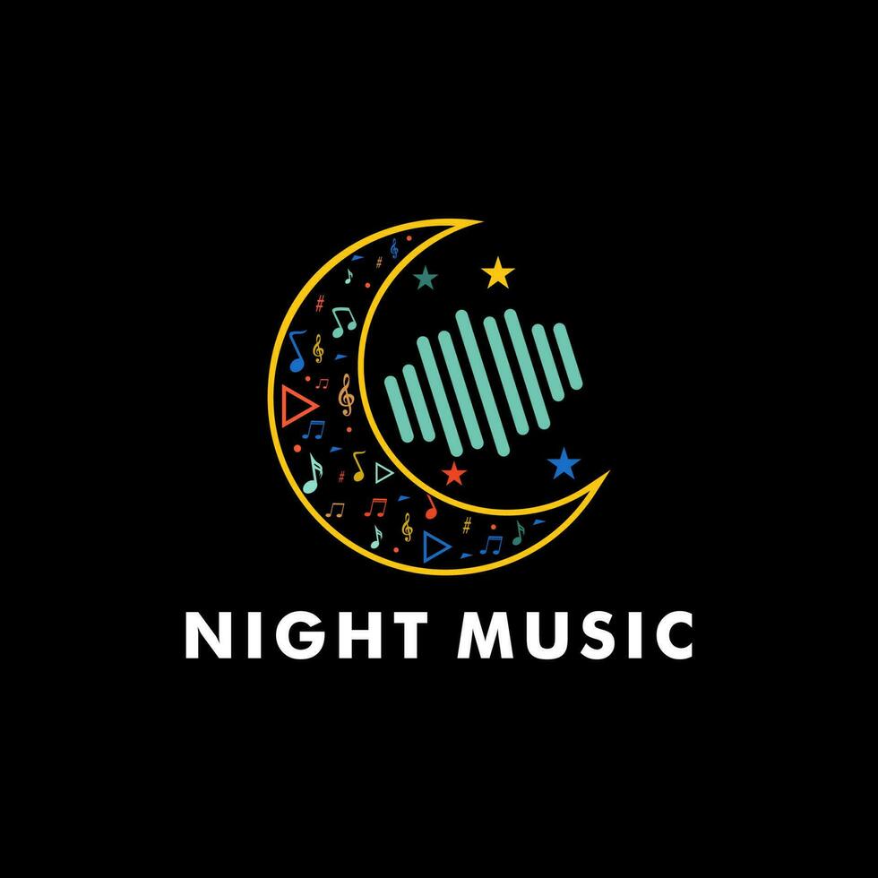 muziek- logo ontwerp vector sjabloon
