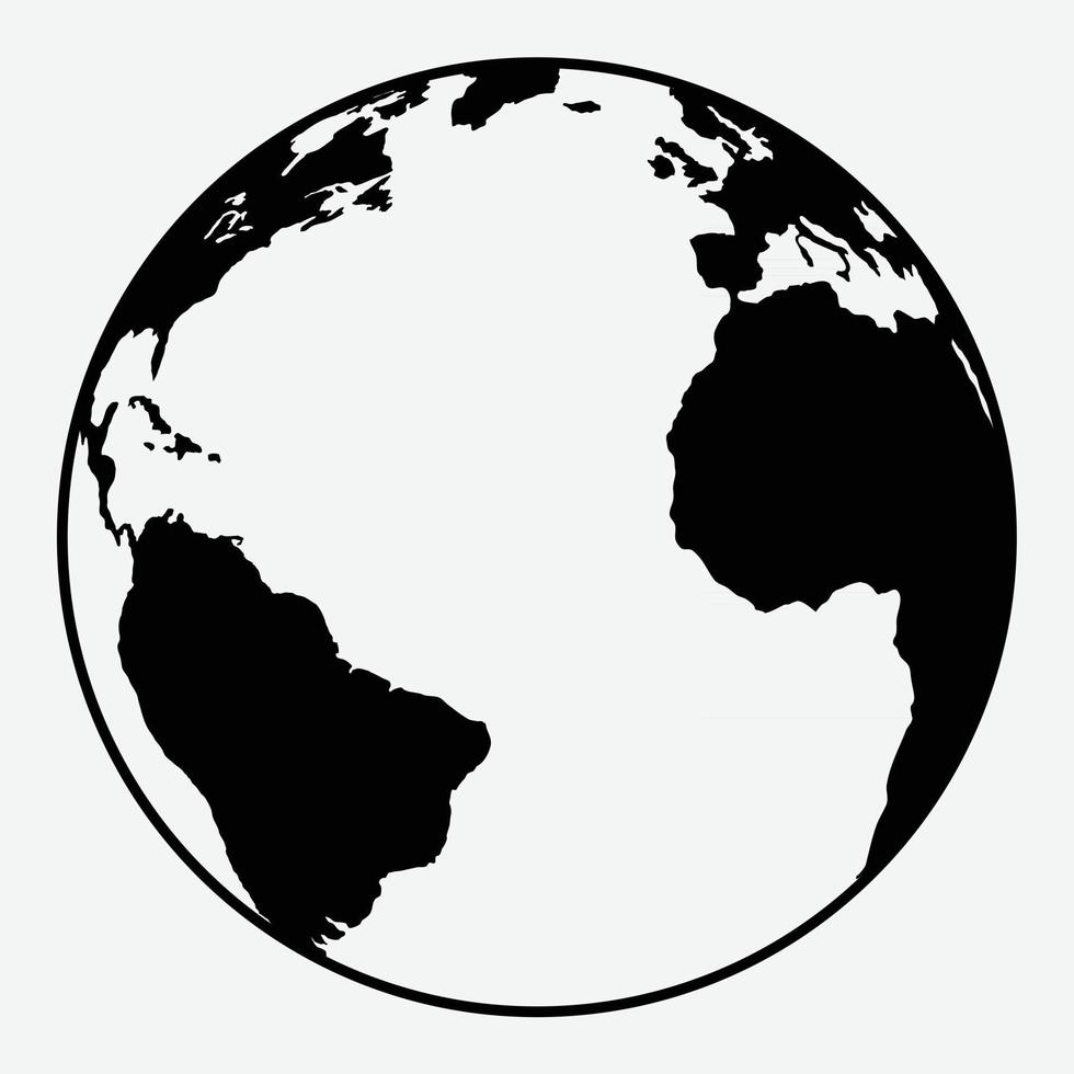 planeet aarde pictogram vector