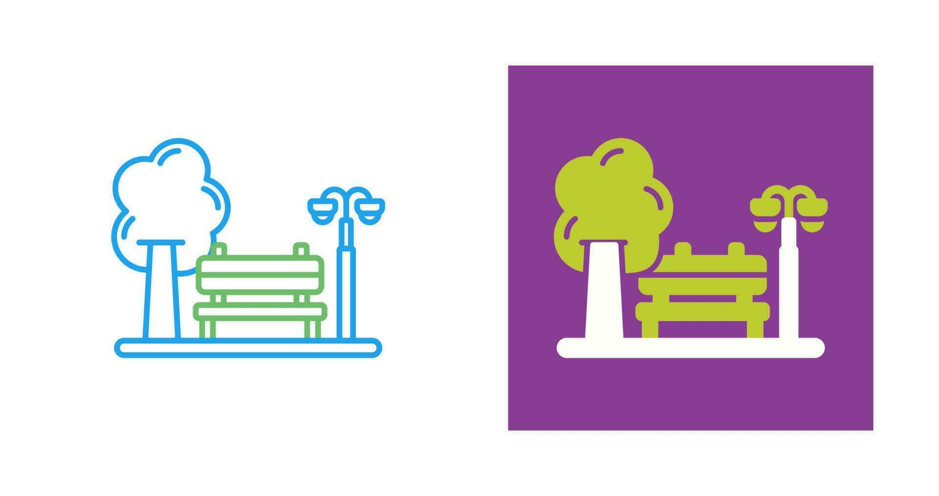 park vector pictogram