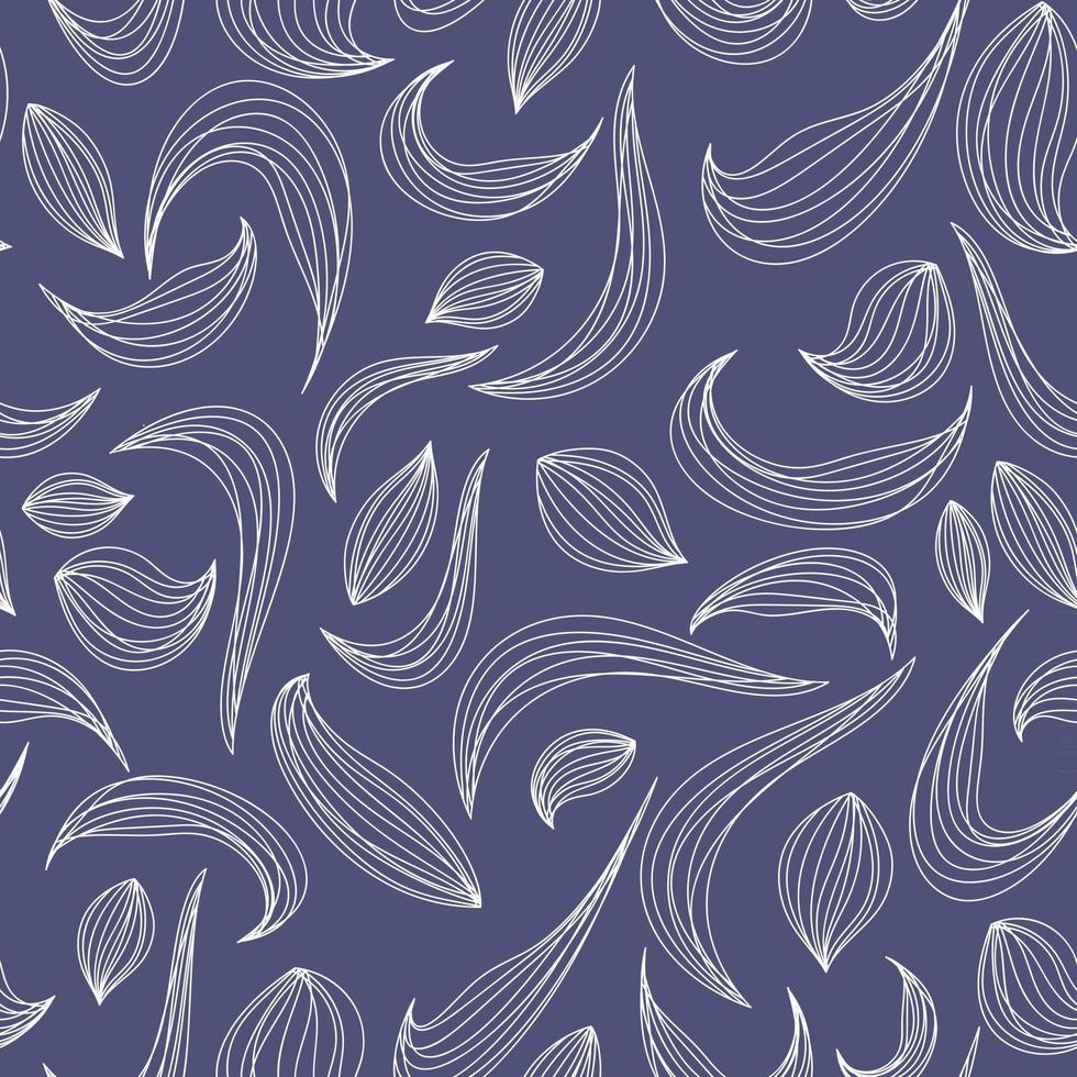 bloemen patroon lijn lineaire vector patroon abstracte bladeren