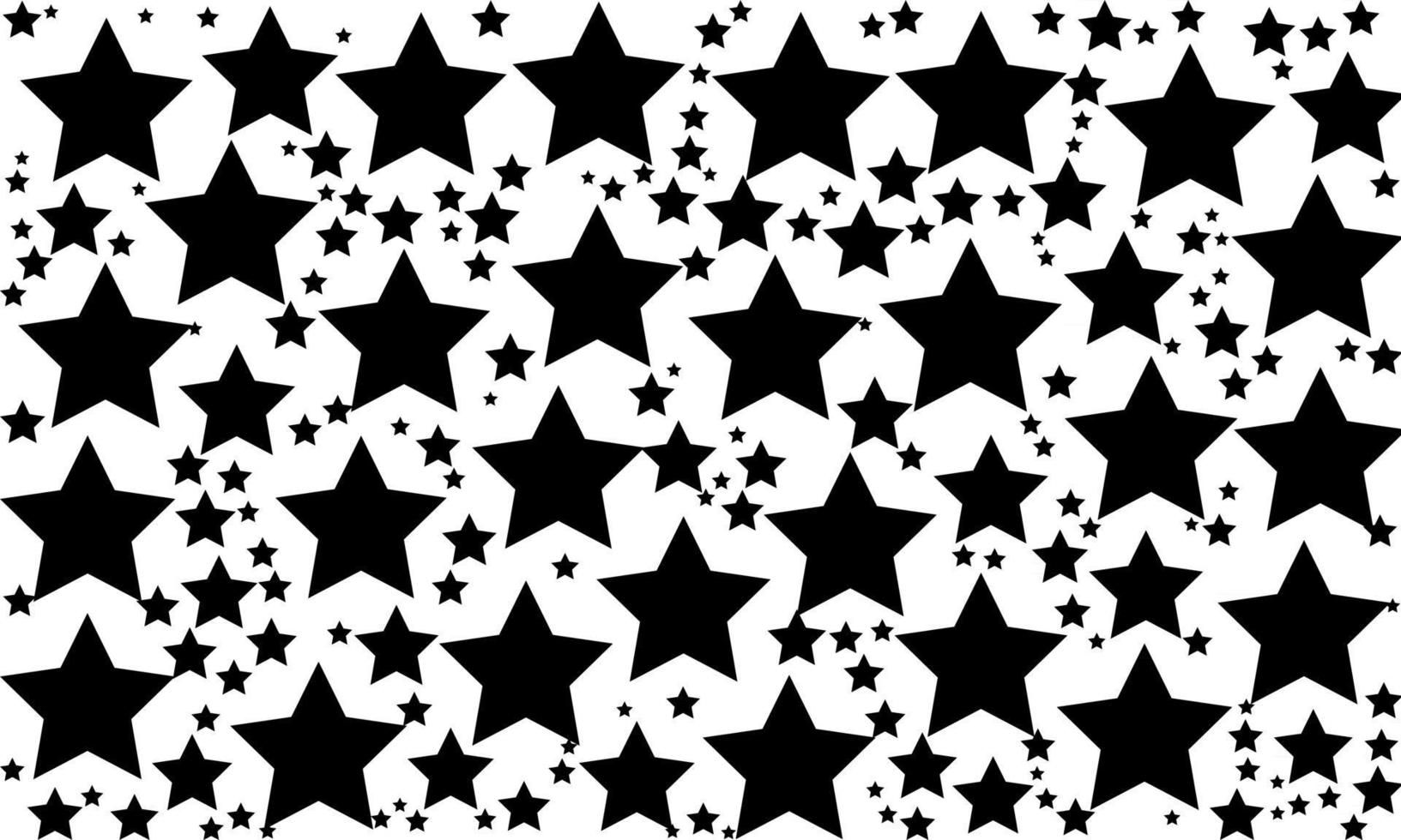 zwart willekeurig sterren naadloos patroon vector