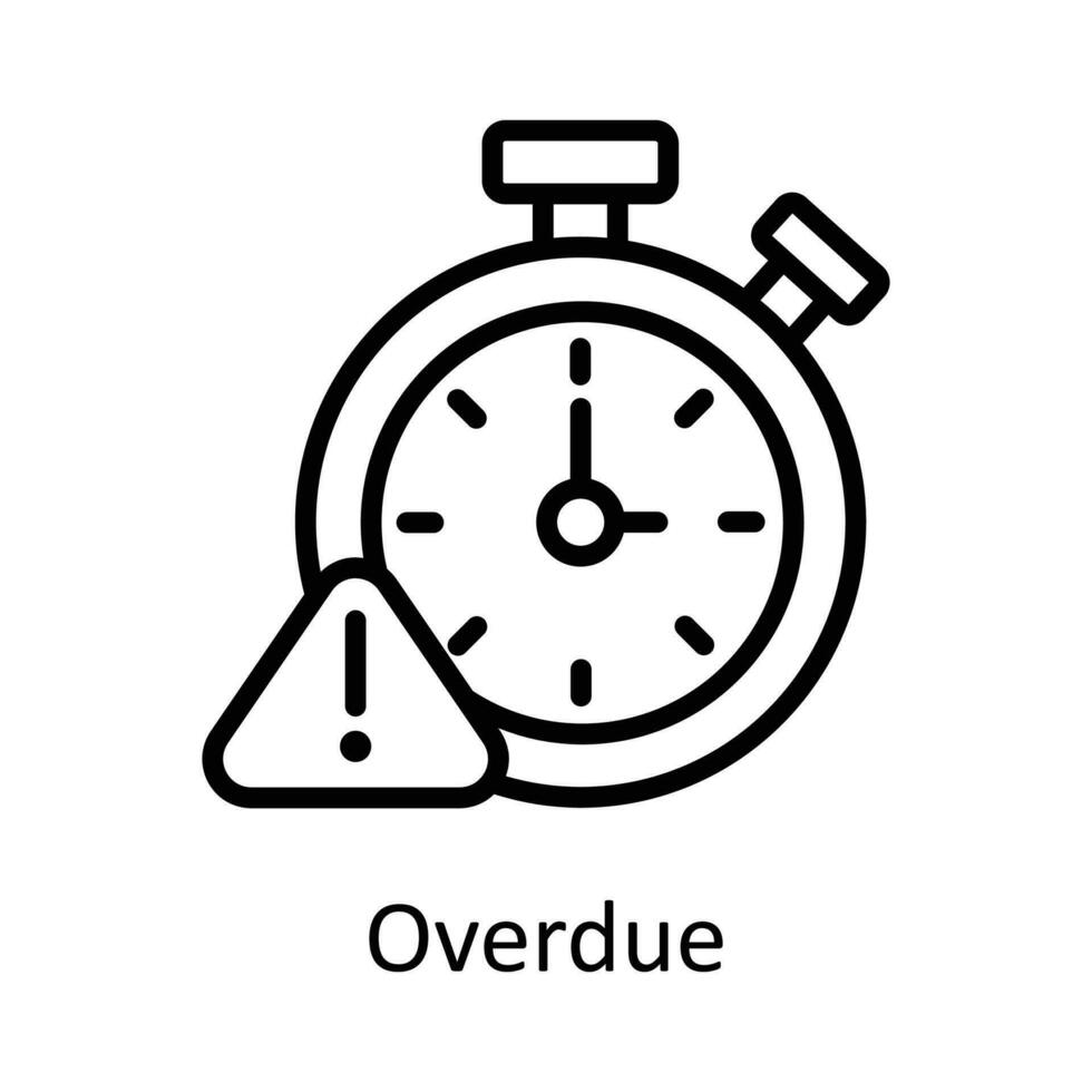 achterstallig vector schets icoon ontwerp illustratie. tijd beheer symbool Aan wit achtergrond eps 10 het dossier