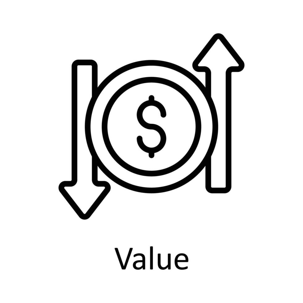 waarde vector schets icoon ontwerp illustratie. belastingen symbool Aan wit achtergrond eps 10 het dossier