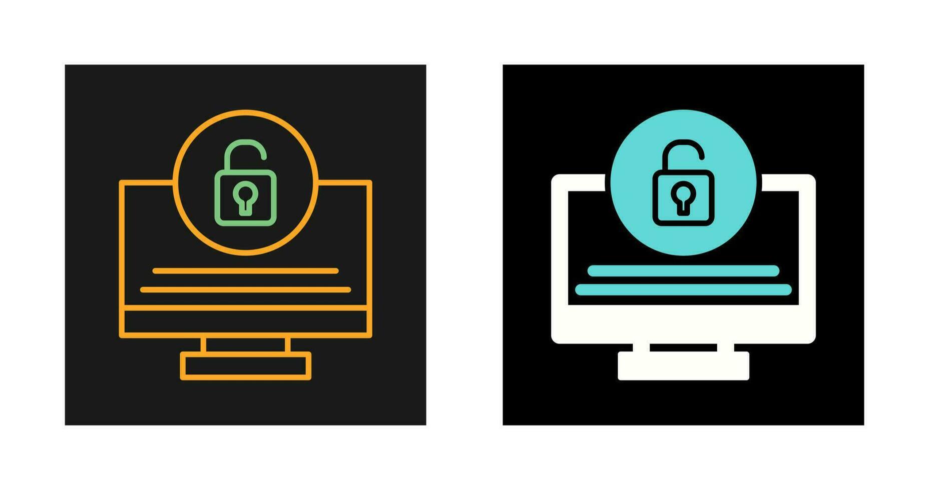 vector pictogram ontgrendelen