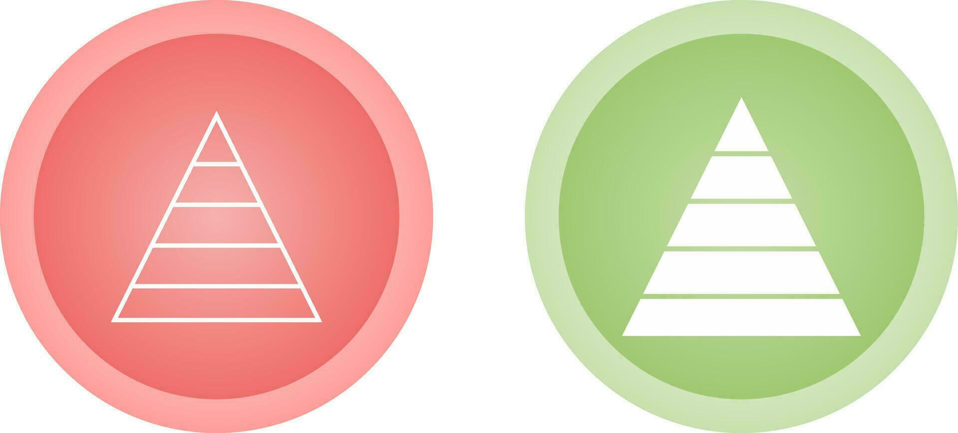 piramide diagram vector icoon