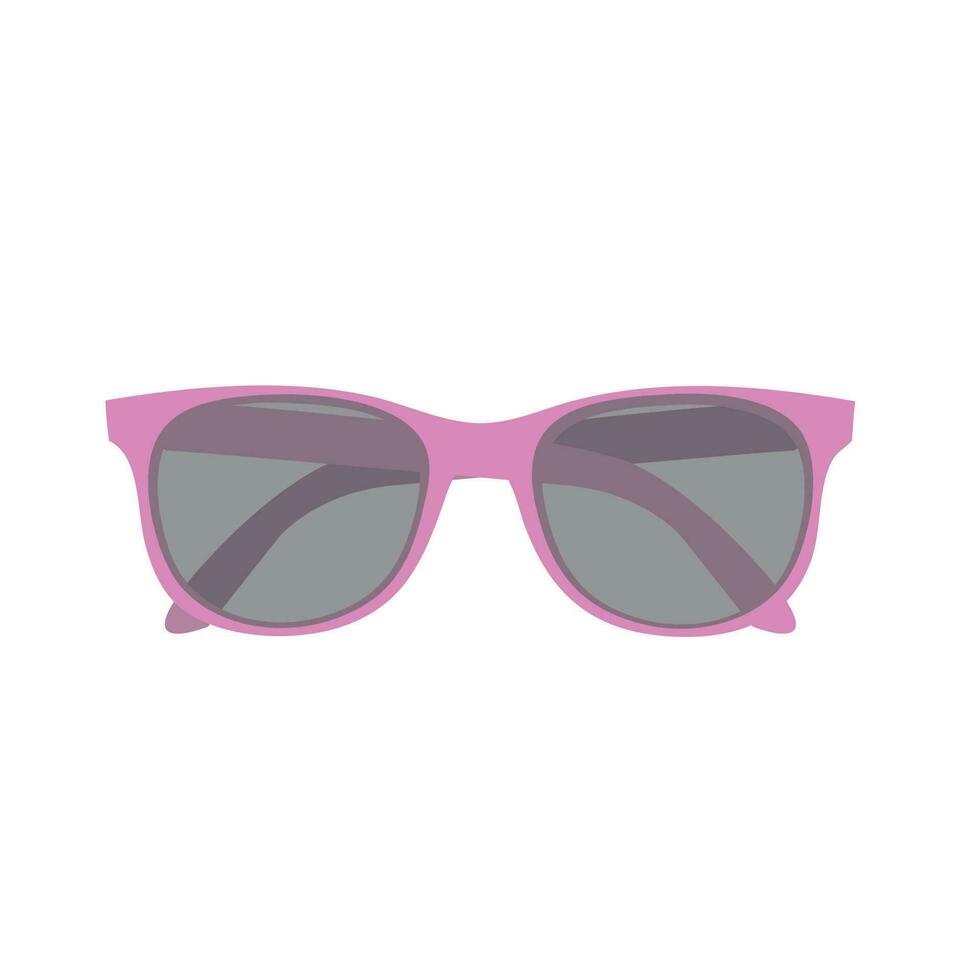 roze modieus beschermend zonnebril geïsoleerd, strandkleding concept vector