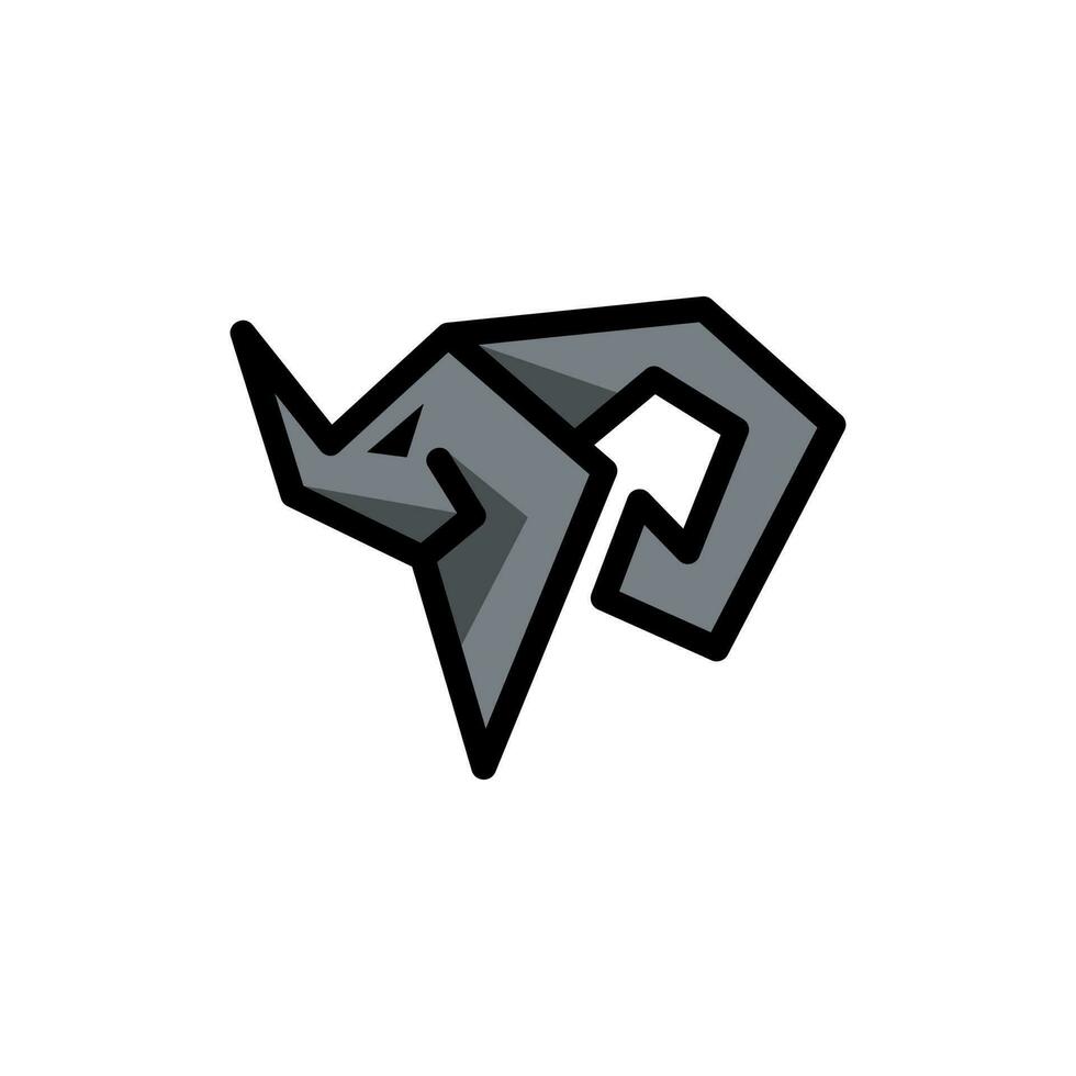 brief p neushoorn modern creatief logo ontwerp vector