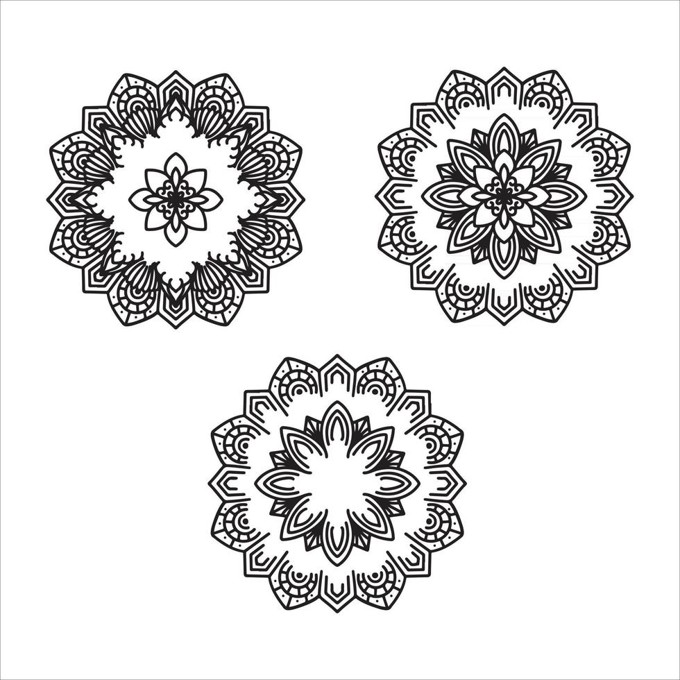 lotusbloem mandala vector